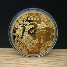 Load image into Gallery viewer, Snake Year Commemorative Medal Color Gold Plated Silver Plated