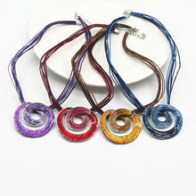 Load image into Gallery viewer, Wax line paint geometric short necklace earrings set