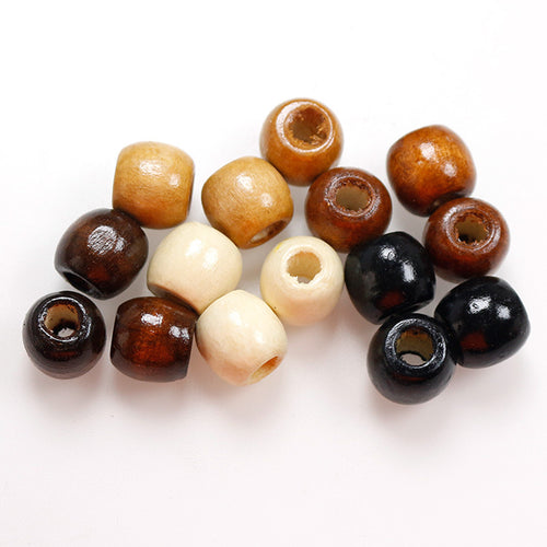 Maple Loose Beads Seat Cushion Packaging Clothing Accessories Drawstring Bag Large Hole Wooden Bead