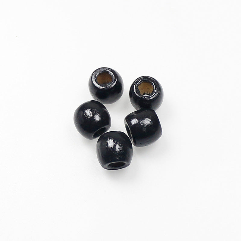 Maple Loose Beads Seat Cushion Packaging Clothing Accessories Drawstring Bag Large Hole Wooden Bead