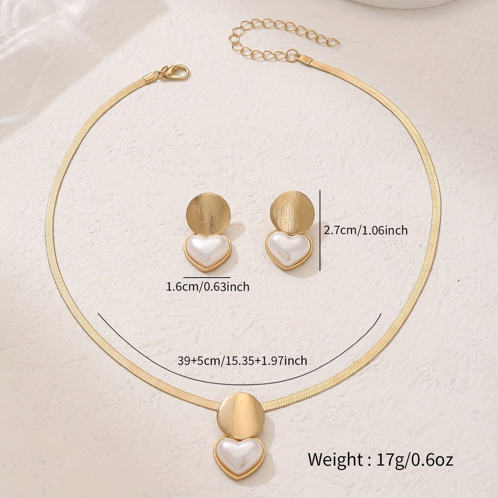 Women's Creative Round Heart-Shaped Pendant Necklace